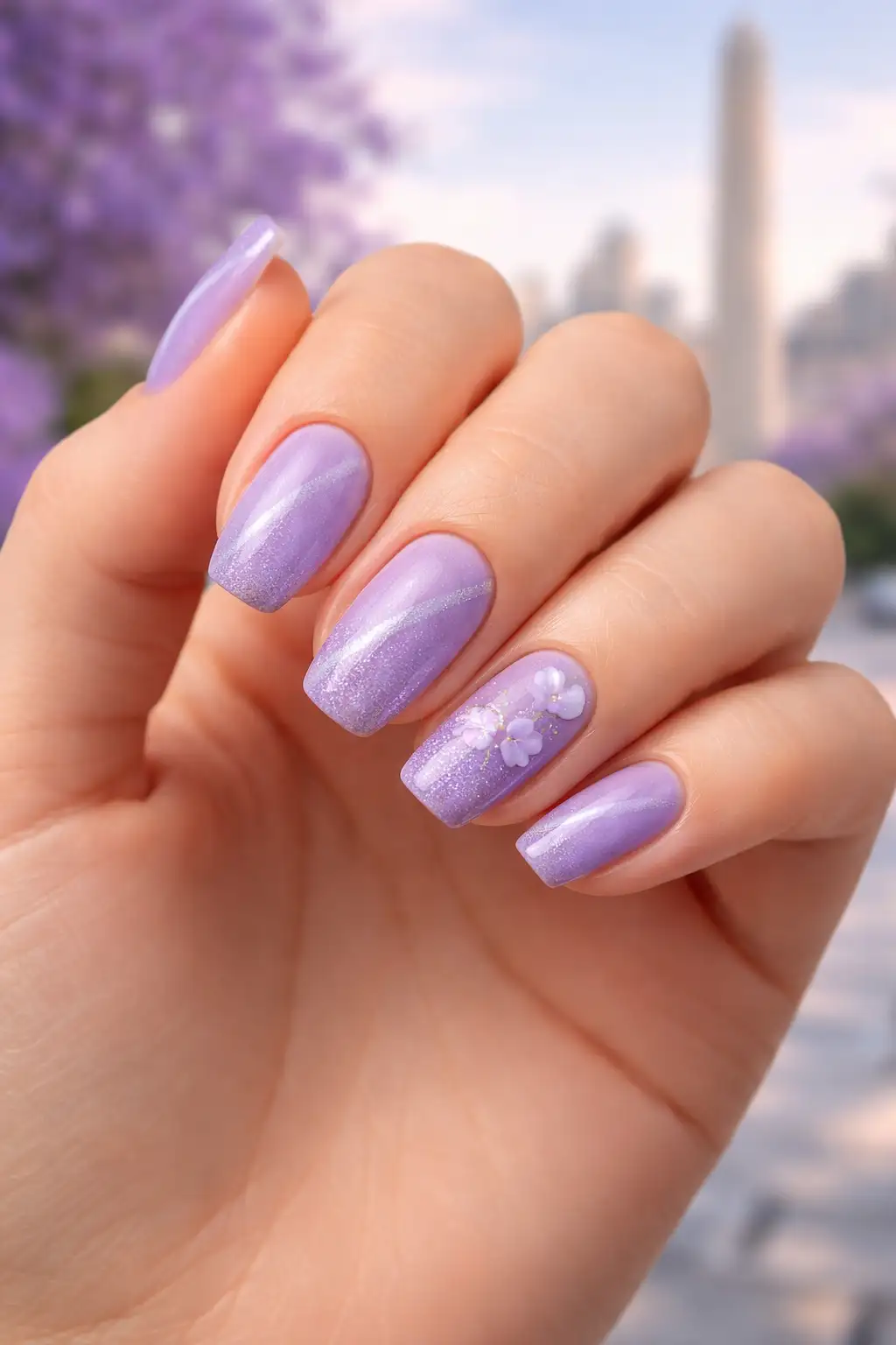 Lilac Spring Veil
