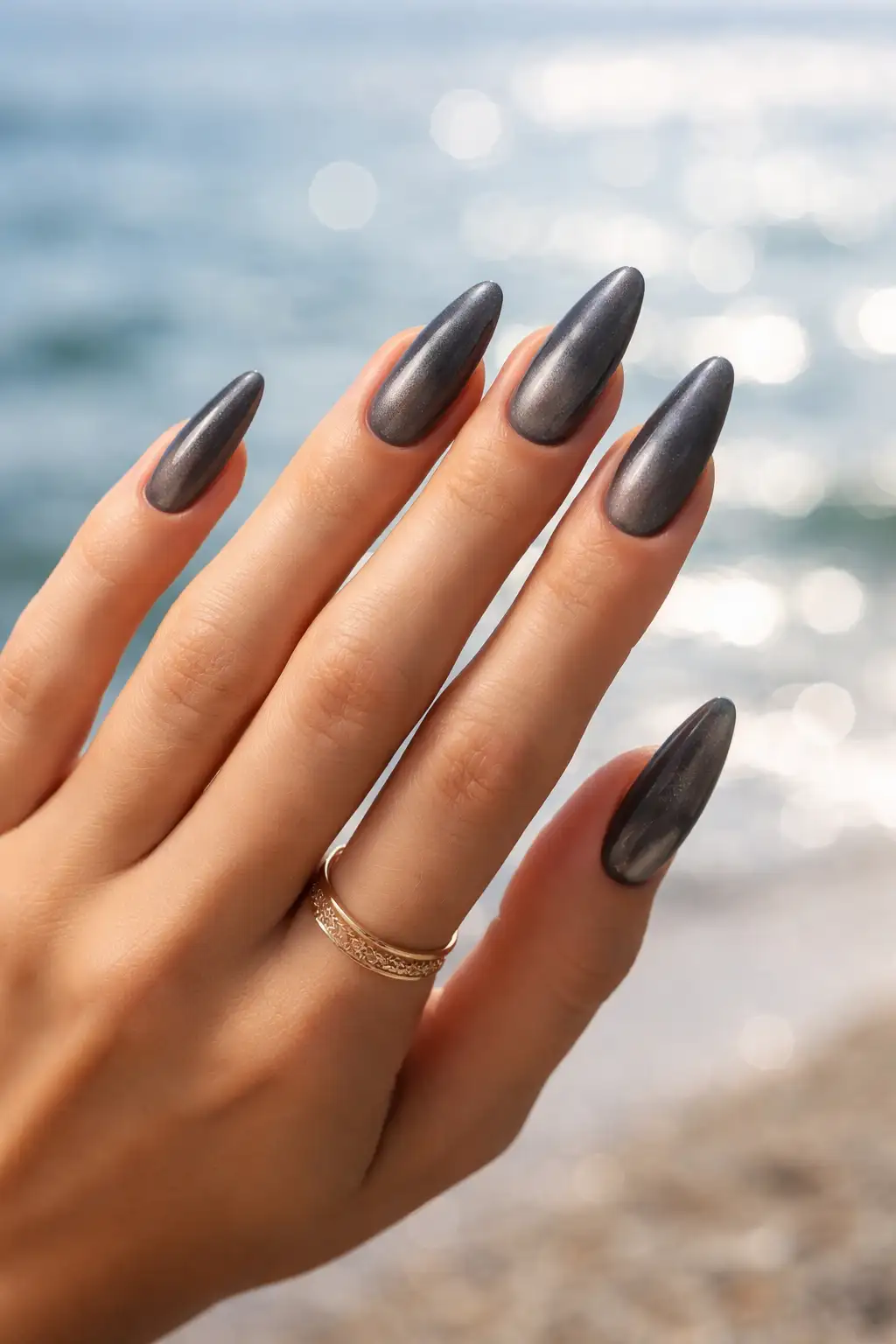 Autumn Grey Velvet