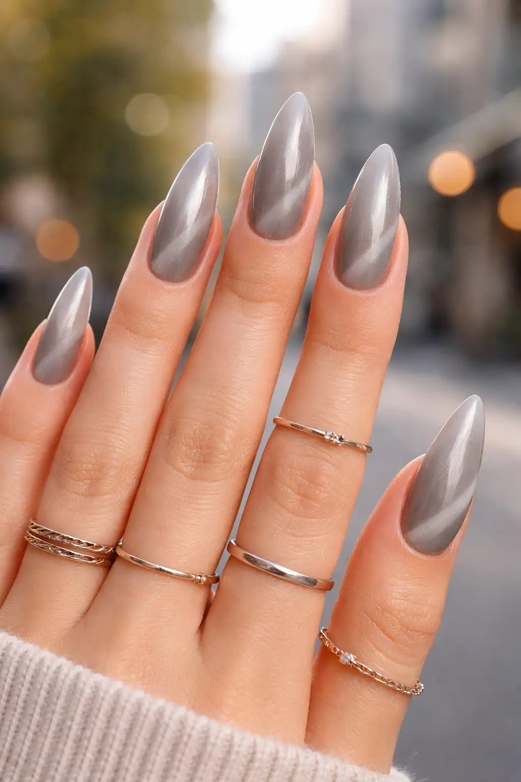 Grey Velvet Crush