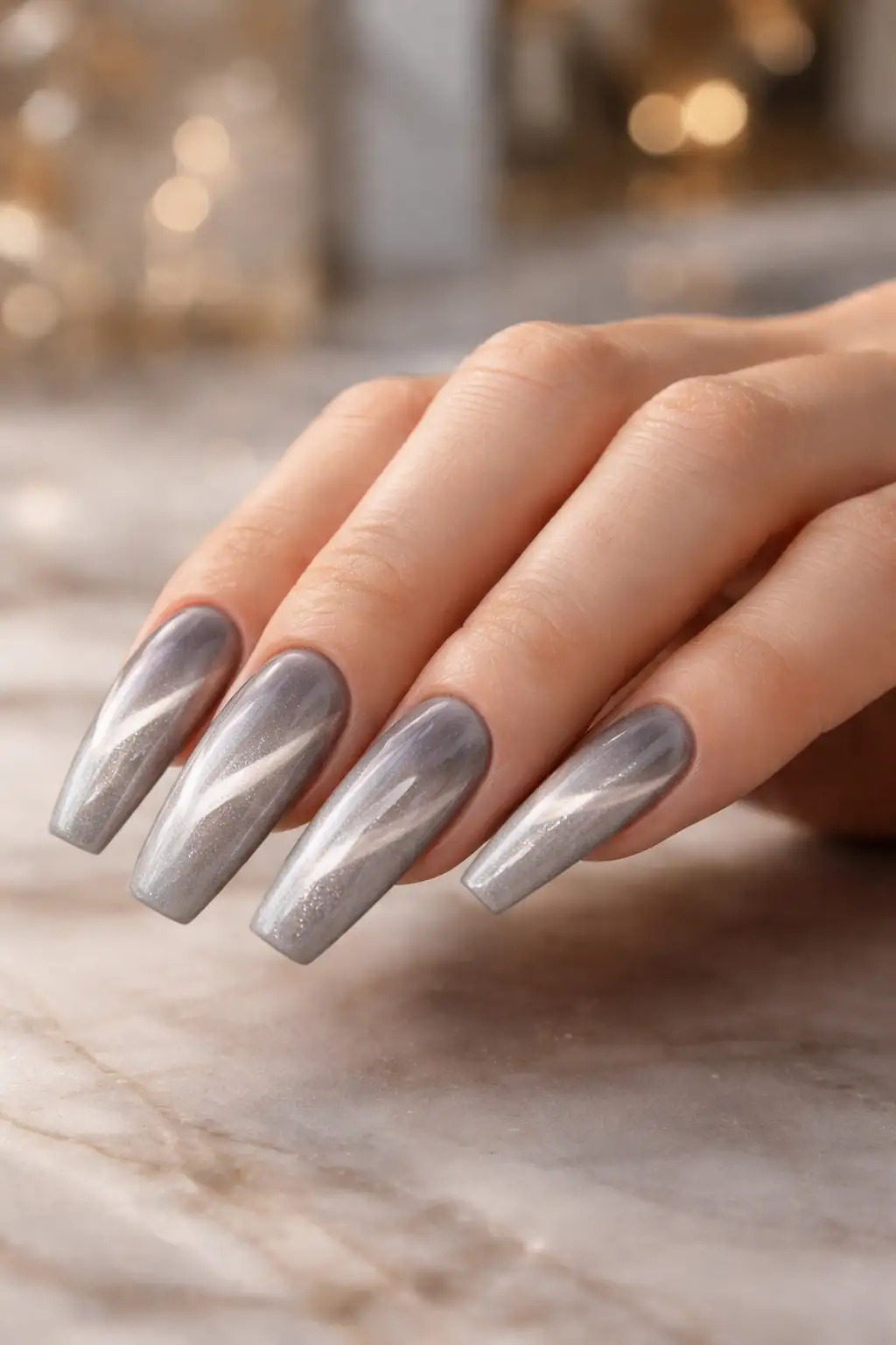 Grey Velvet Prism